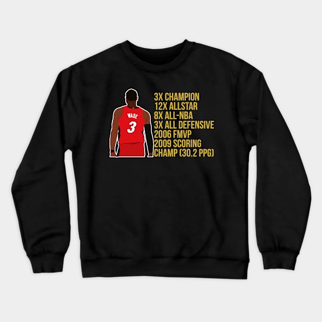 Dwyane Wade - Miami Heat Crewneck Sweatshirt by xavierjfong